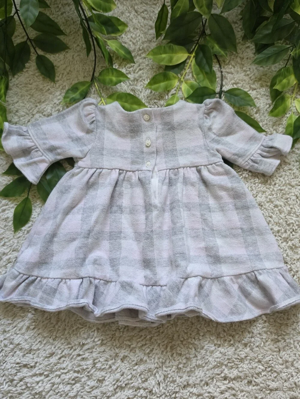 Baby Girl Ruffled Plaid Dress (6-12 Months)